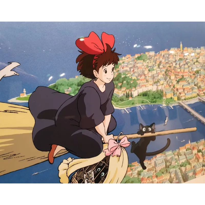 art_cel_kiki_delivers_a_gift__studio_ghibli_2.webp Maison Ghibli ART CEL KIKI DELIVERS A GIFT - STUDIO GHIBLI | Cel Art - Studio Ghibli