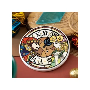 Maison Ghibli Ceramic coaster King of Dwarf & Princess - Whisper of the Heart | Kitchenware