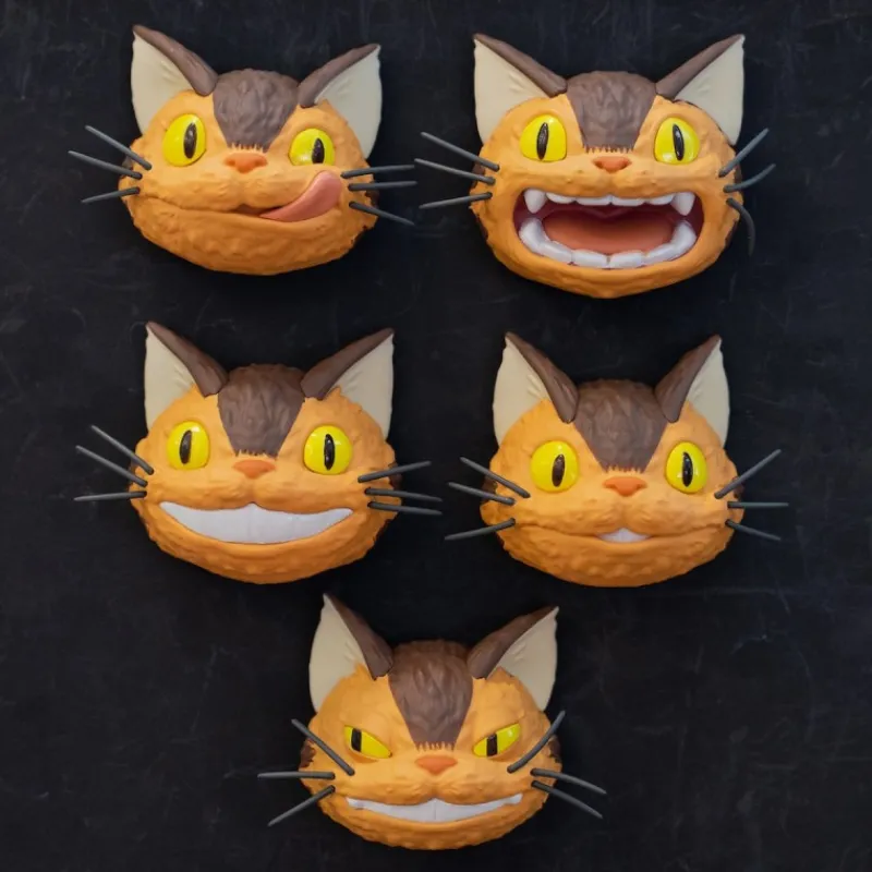 Maison Ghibli Collection Catbus faces Assorted 6 Magnets - My neighbor Totoro | Magnets