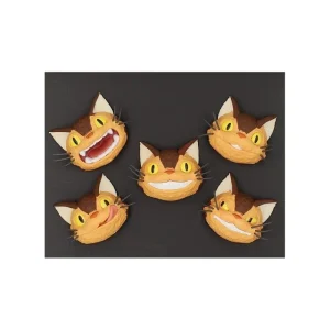 Maison Ghibli Collection Catbus faces Assorted 6 Magnets - My neighbor Totoro | Magnets