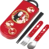 Maison Ghibli Dark red Set Chopsticks Spoon Fork No Face - Spirited Away | Kitchenware
