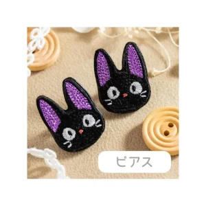 Maison Ghibli Earrings Embroidery serie Jiji - Kiki's Delivery Service | Jewellery