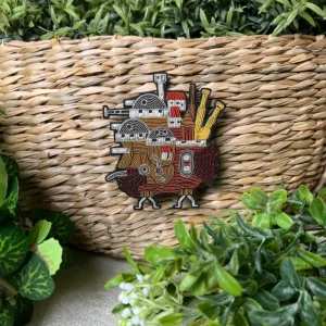 Maison Ghibli Embroidered Jewel Brooch Castle - Howl’s Moving Castle | Pins