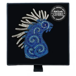 Maison Ghibli Embroidered Jewel Brooch Night Walker - Princess Mononoke | Pins