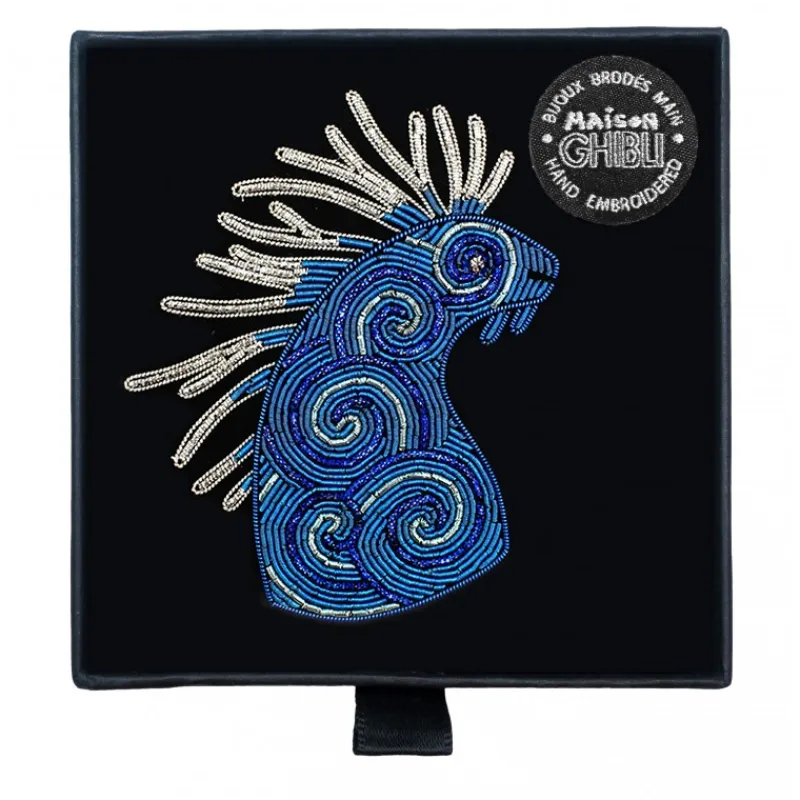 embroidered_jewel_brooch_night_walker__princess_mononoke_4.webp Maison Ghibli Embroidered Jewel Brooch Night Walker - Princess Mononoke | Pins