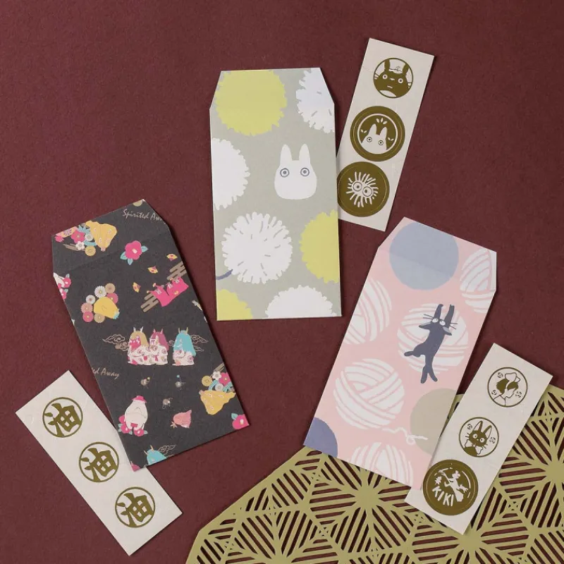 Maison Ghibli 6 Envelopes & stickers set Totoro Dandelion - My Neighbor Totoro | Postcards And Letter Papers