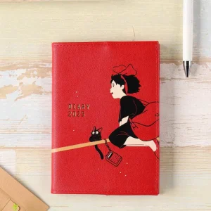 Maison Ghibli 2025 Felt Diary Kiki & Jiji on the broom - Kiki's Delivery Service | Schedule Diaries And Calendars