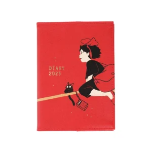 Maison Ghibli 2025 Felt Diary Kiki & Jiji on the broom - Kiki's Delivery Service | Schedule Diaries And Calendars
