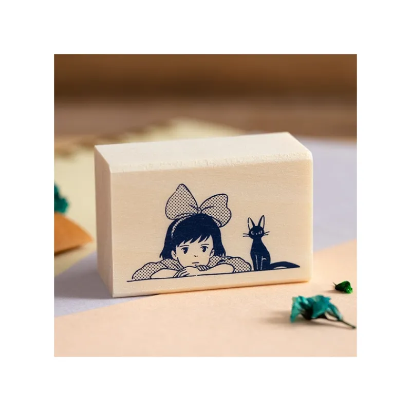 kiki__jiji_wood_stamp__kikis_delivery_service_0.webp Maison Ghibli Kiki & Jiji Wood stamp - Kiki'S Delivery Service | Small Equipment