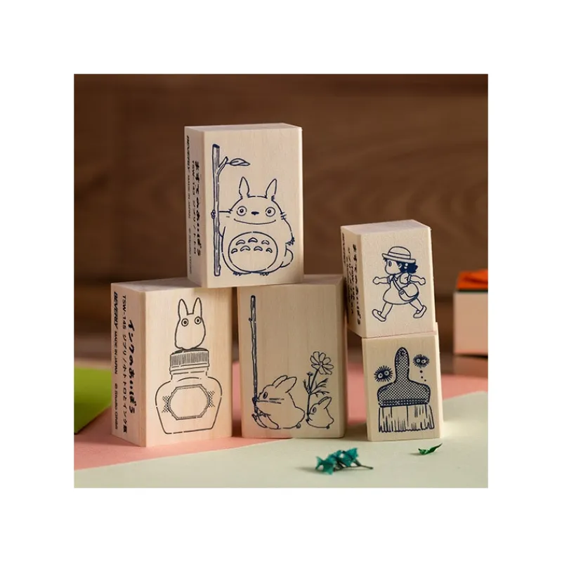 middle__small_totoro_wood_stamp__my_neighbor_totoro_3.webp Maison Ghibli Middle & Small Totoro Wood stamp - My Neighbor Totoro | Small Equipment