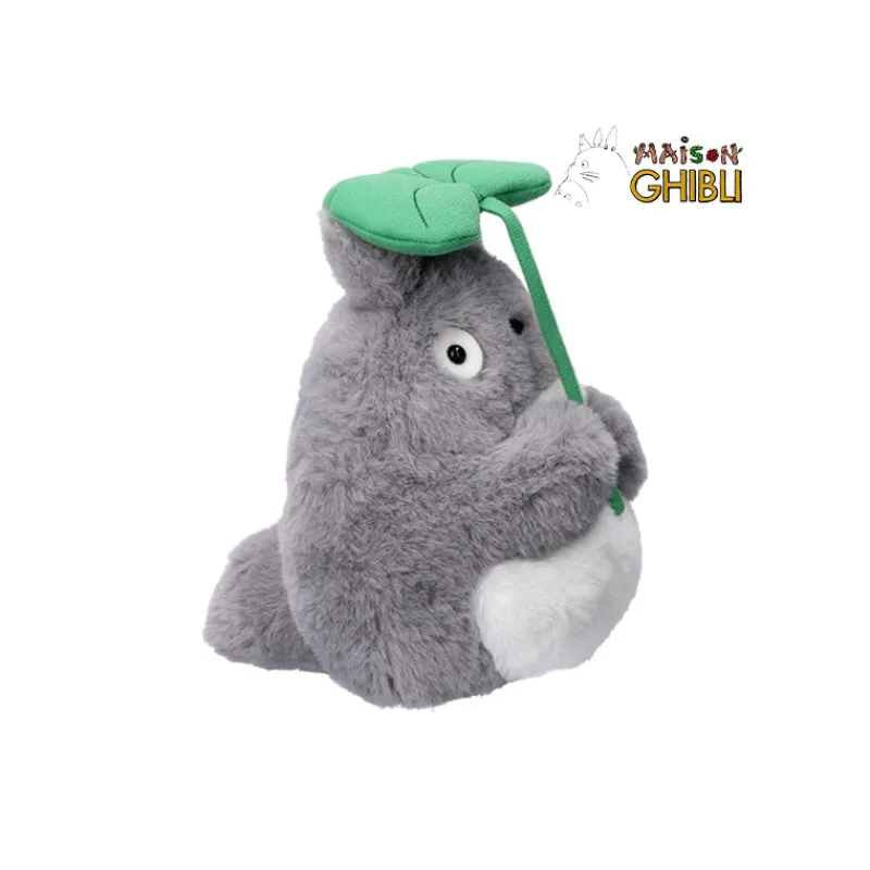 Maison Ghibli Nakayoshi Plush Big Totoro with leaf - My Neighbor Totoro | Nakayoshi Plush