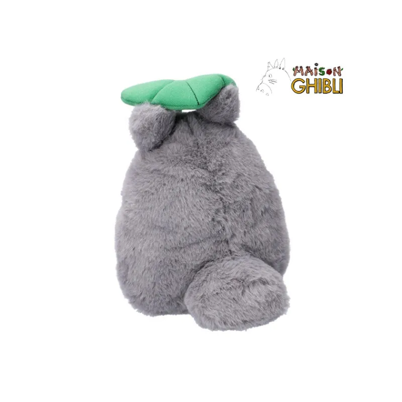 Maison Ghibli Nakayoshi Plush Big Totoro with leaf - My Neighbor Totoro | Nakayoshi Plush