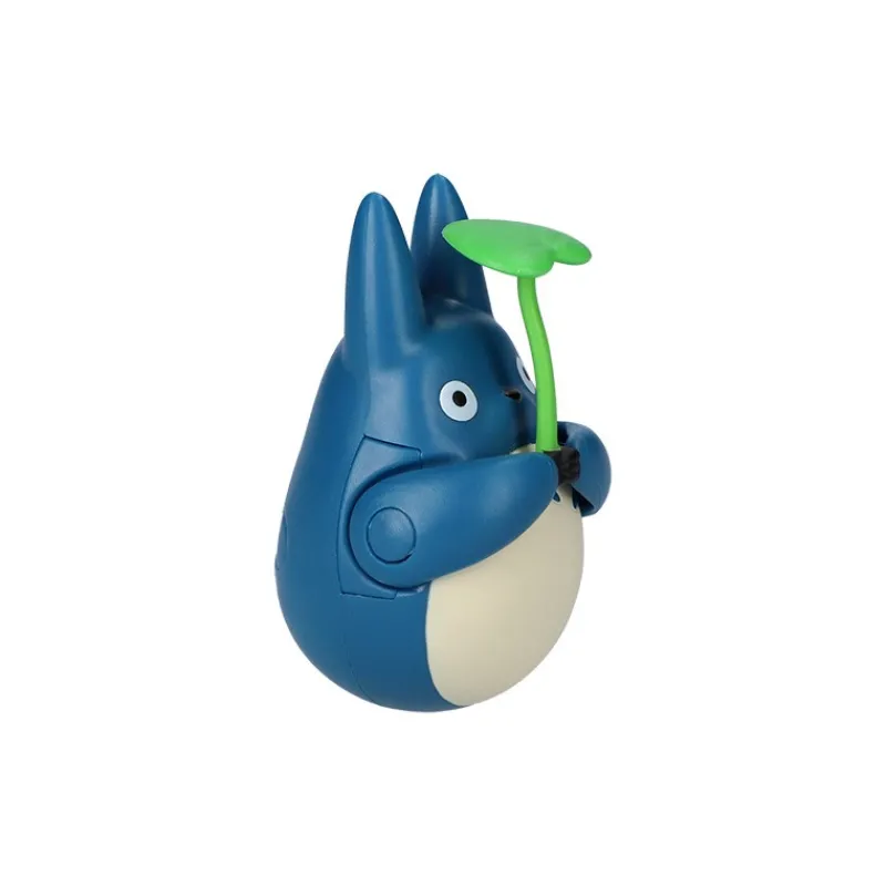 Maison Ghibli Round Bottomed Figurine Middle Totoro with leaf - My Neighbor Totoro | Toys