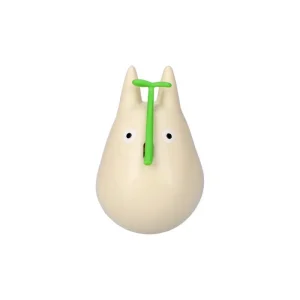 Maison Ghibli Round Bottomed Figurine Small Totoro with leaf - My Neighbor Totoro | Toys