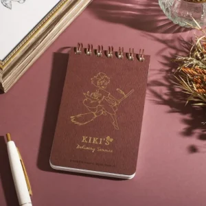 Maison Ghibli Stamped ring notebook 11,5×7,2cm Kiki on her broom - Kiki's Delivery | Notebooks And Notepads