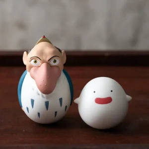 Maison Ghibli Two pack Roly-poly figurines Heron & Warawara - The Boy and the Heron | Toys