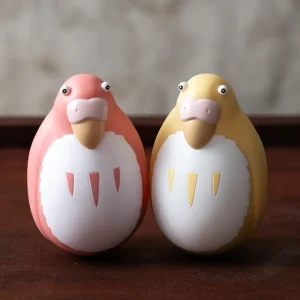 Maison Ghibli Two pack Roly-poly figurines Red & Yellow Parakeet - The Boy and the | Toys