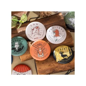 Maison Ghibli Vintage Badge Collection 10 PCS - Princess Mononoke | Badges