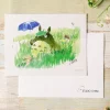 Maison Ghibli Watercolour Greeting cards 24 x 15,8 cm Mei & Totoro & Sakura - My Ne | Postcards And Letter Papers