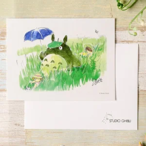 Maison Ghibli Watercolour Greeting cards 24 x 15,8 cm Mei & Totoro & Sakura - My Ne | Postcards And Letter Papers