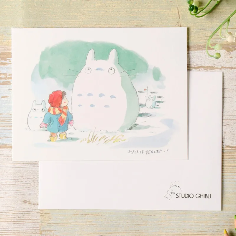 Maison Ghibli Watercolour Greeting cards 24 x 15,8 cm Winter - My Neighbor Totoro | Postcards And Letter Papers