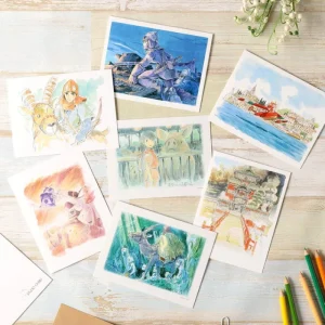 Maison Ghibli Watercolour Greeting cards 24 x 15,8 cm Winter - My Neighbor Totoro | Postcards And Letter Papers