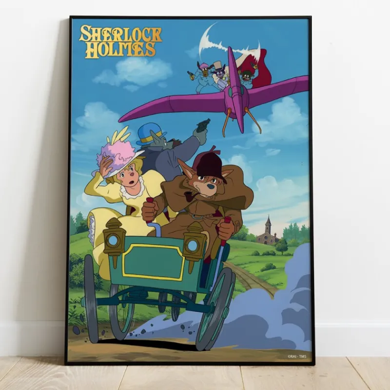 wood_panel___sherlock_vs_moriarty__sherlock_hound_1.webp Maison Ghibli Wood Panel 01 - Sherlock vs Moriarty - Sherlock Hound | Wall Decoration