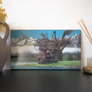 Maison Ghibli WOOD PANEL GHIBLI 05 - HOWL'S MOVING CASTLE | Wall Decoration